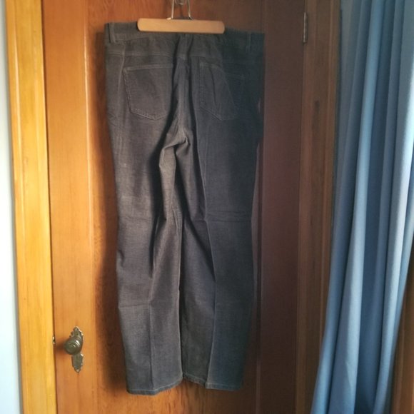 Vintage 90s, needle cord, fine corduroy pants, 4 pockets, Focus, L, gray - Picture 3 of 11